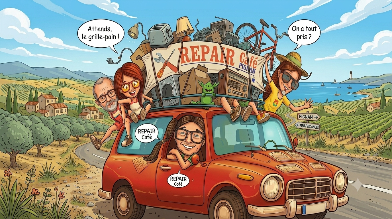 Repair Café Pignan part en vacances